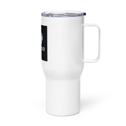 Travel mug with a handle